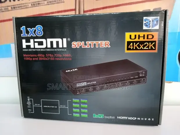 1 X 8 X 3840216030hz HDMI Splitter
