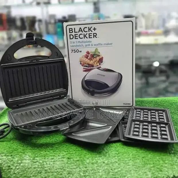 2-slice Grill Sandwich Maker  Cool Touch Body  Non-stick