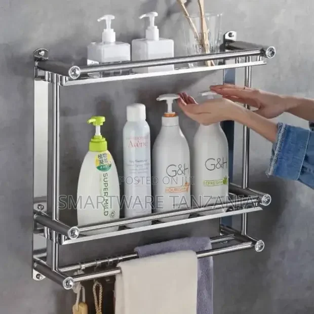 2 Tier Stainless Steel Towel Rack