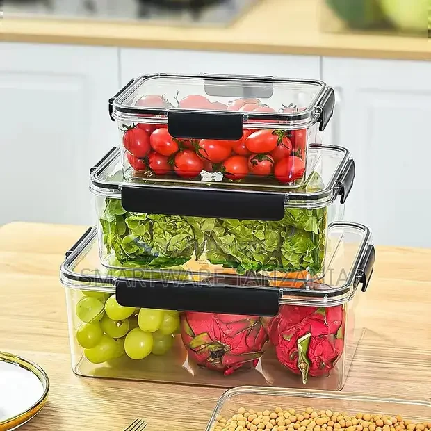 3 Food Storage Boxes, Food Container, High And Low Temperature