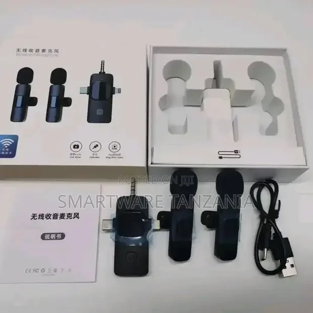 3-in-1 Wireless Collar Clip Microphone Clip-on Microphone
