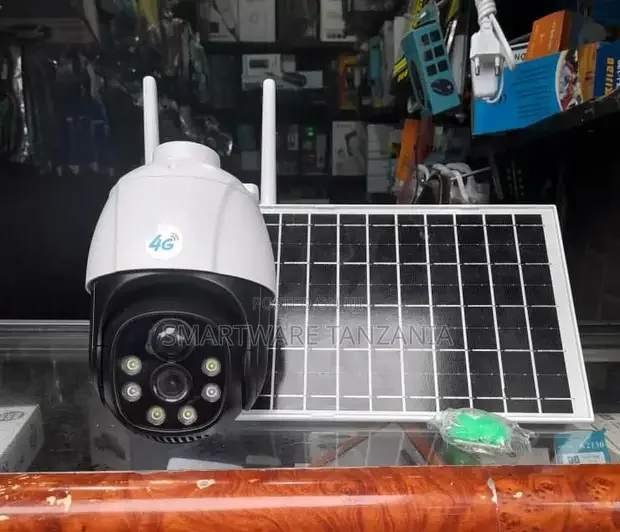 4G Sim 4mp Solar Powered CCTV Security Camera, Solar Panel