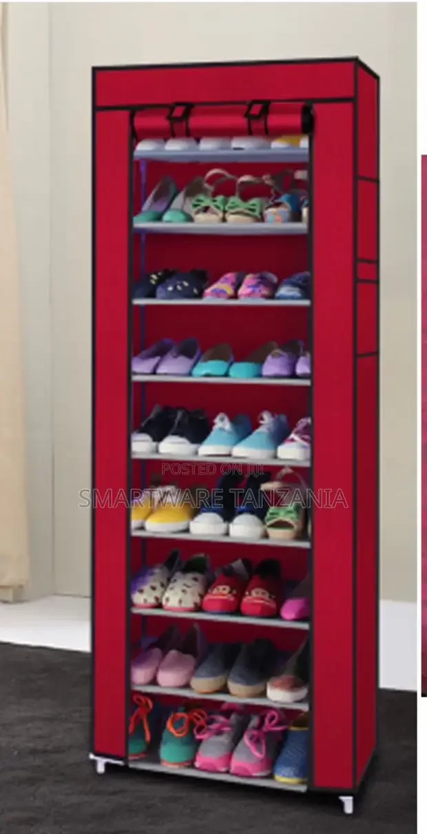 9 Tiers Multipurpose Portable Folding Shoes RackShoes Shelf