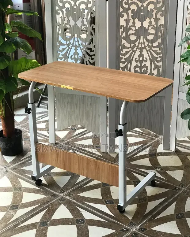 Adjustable Laptop Table, Rolling Standing Computer Desk