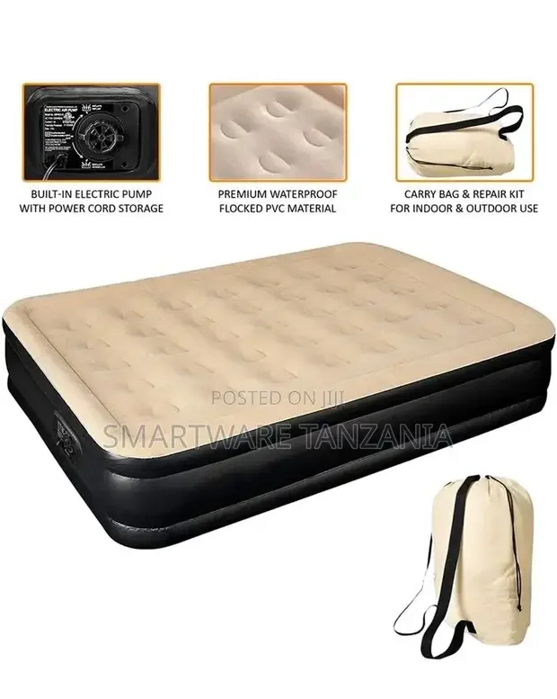 Air Bed With Built In Pump  Guest Bed With Self Inflating