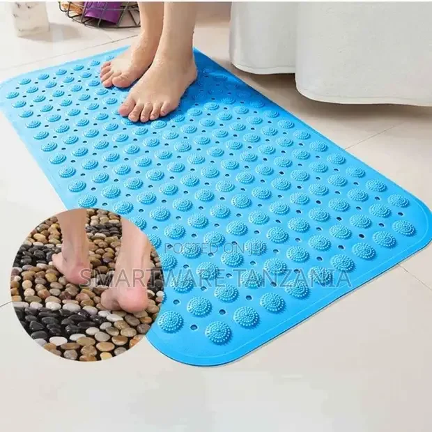 Bath Tub Mat, Larger Suction Cups Bath Mats With Strong Grip