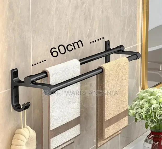 Bathroom Essential Bracket, Space Aluminum Towel Rack