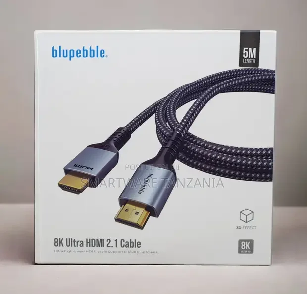 Blupebble Ultra Hdmi 2.1 Cable 5m 144hz Braided