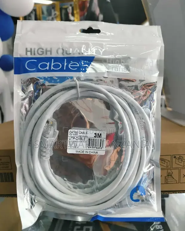 Cat6e Utp Ethernet Patch Cable Rj45 Network Lan Cable White 3m