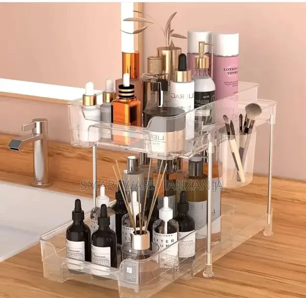 Countertop Organizer Shelves Tray, Dresser Makeup Storage