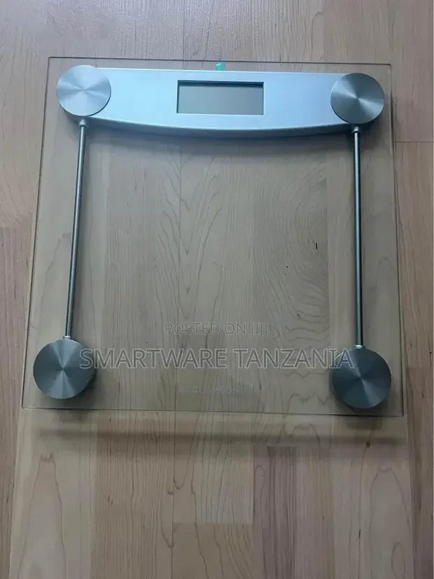Digital Body Weight Bathroom Scale, Large Blue LCD Display