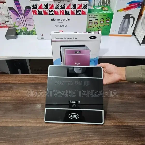 Digital Compact Bathroom Scale With Backlit Display