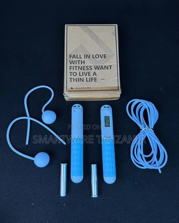 Digital Jump Rope With Counter and Weighted Handles Cardio Set