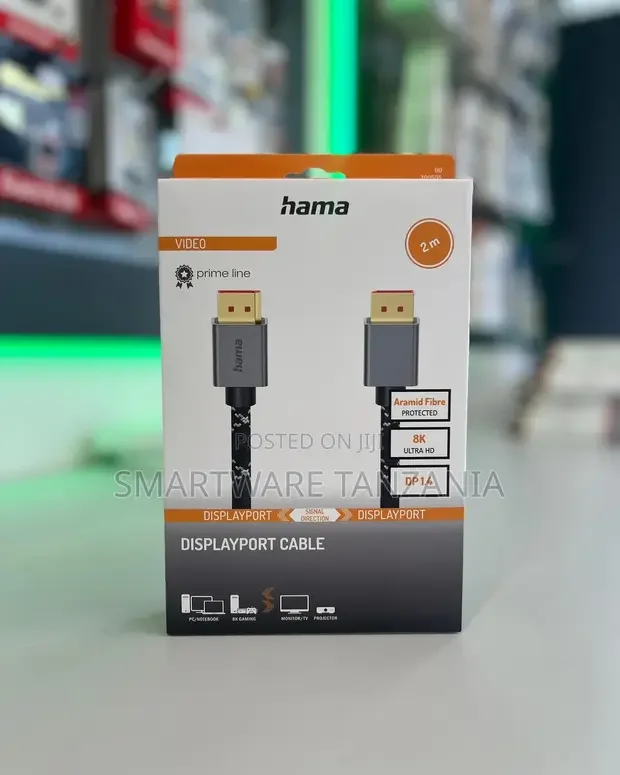 Displayport Dp 1.4 Male To Displayport Male Video Cable