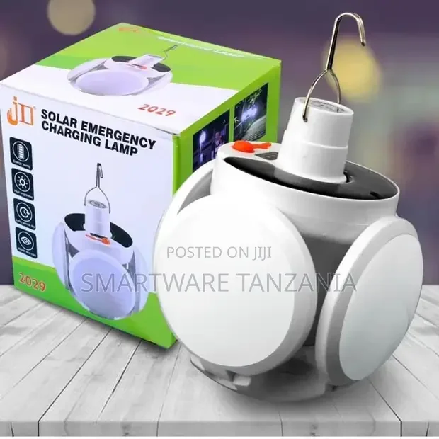 Dual Football Solar Rechargeable Led Lamp Light With Hook