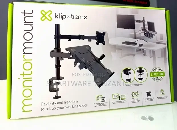 Dual LCD Monitor Arm Laptop Mount Stand for LCD for 13- 32