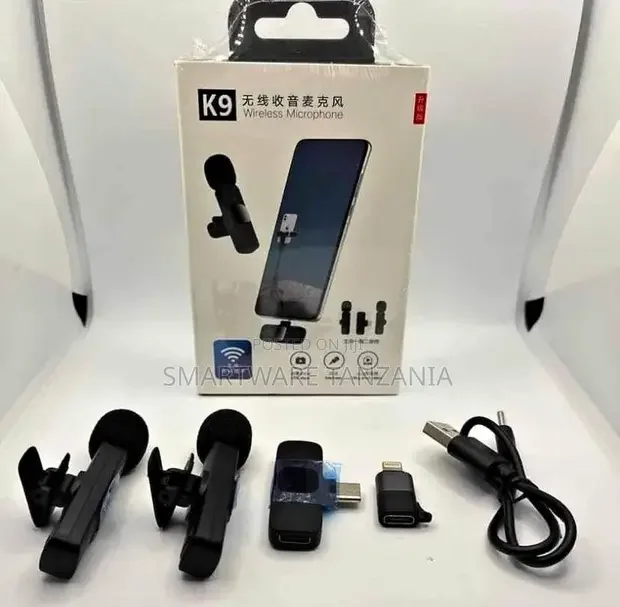 Dual Wireless Microphone For Android, iPhone Noise Cancelling