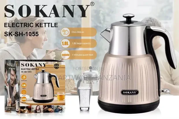 Electric Glass Kettle 1.8L Fast And Quiet Boil, BPA Free