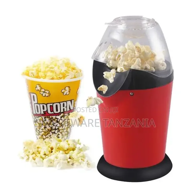 Electric Mini Air Popcorn Maker With Wide Mouth Design