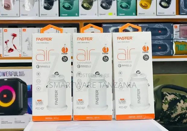 Faster Air Car Charger 3a Quick Charge 3.0 Usb FCC-Iq7 With Cable