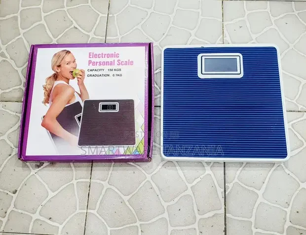 Floral Blue Digital Scale – Precision Weighing With Modern Style