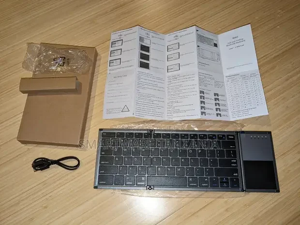 Folding Bluetooth KeyboardTrackpad For Android, Ios, Windows
