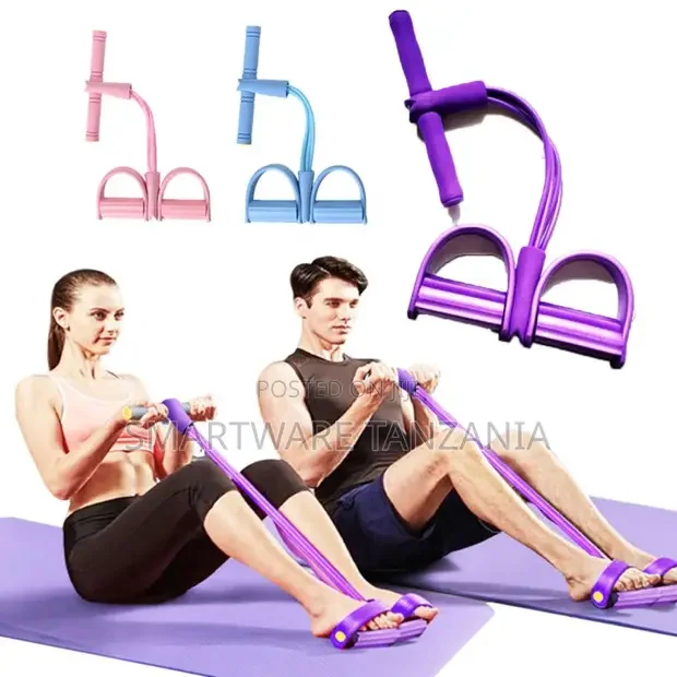 Foot Pedal Pull Rope Resistance Band Core Trainer 3 Colors