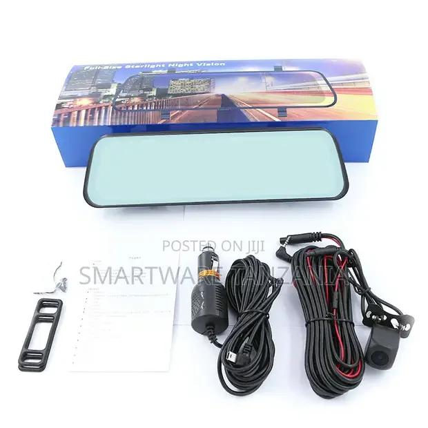 Full-Size Starlight Night Vision Rearview Mirror With Backup Camera