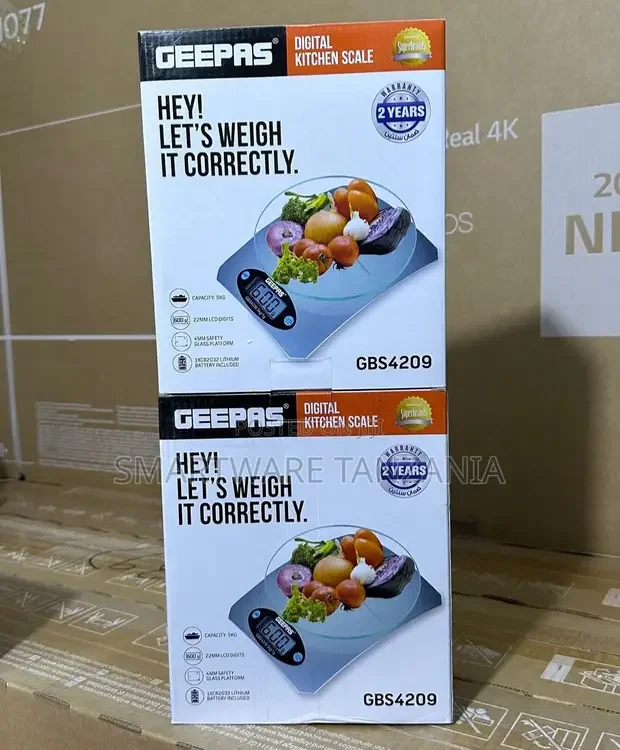 Geepas Kitchen Weighing Scales  Multifunction Food Scale