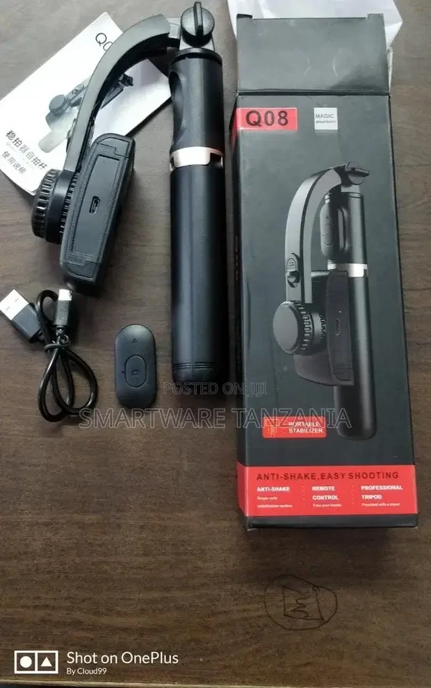 Gimbal Stabilizer With Extendable Bluetooth Selfie Stick