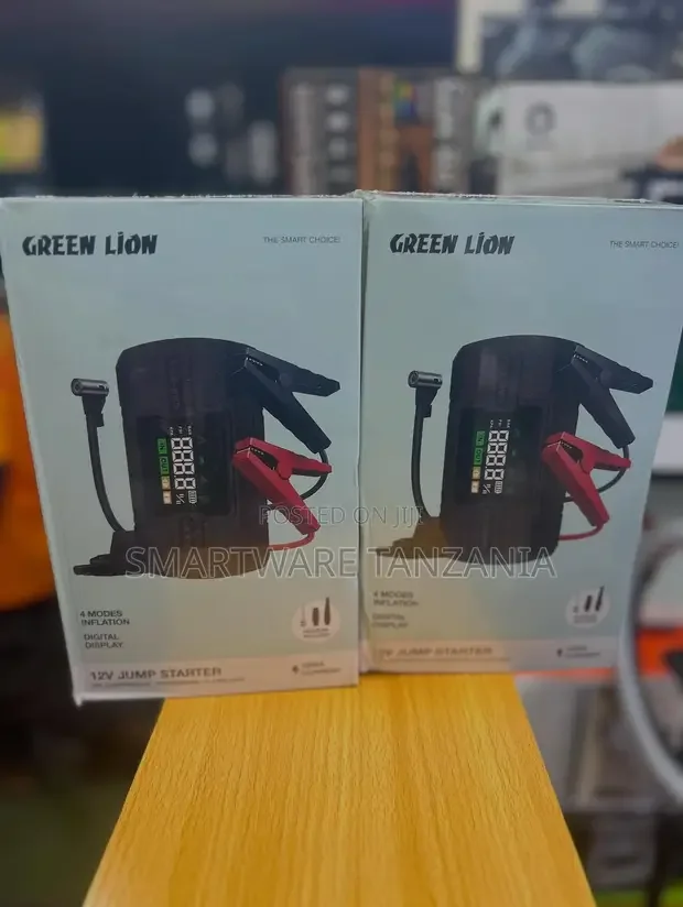 Green Lion 12v Jump Starter Air Compressor With Digital Display