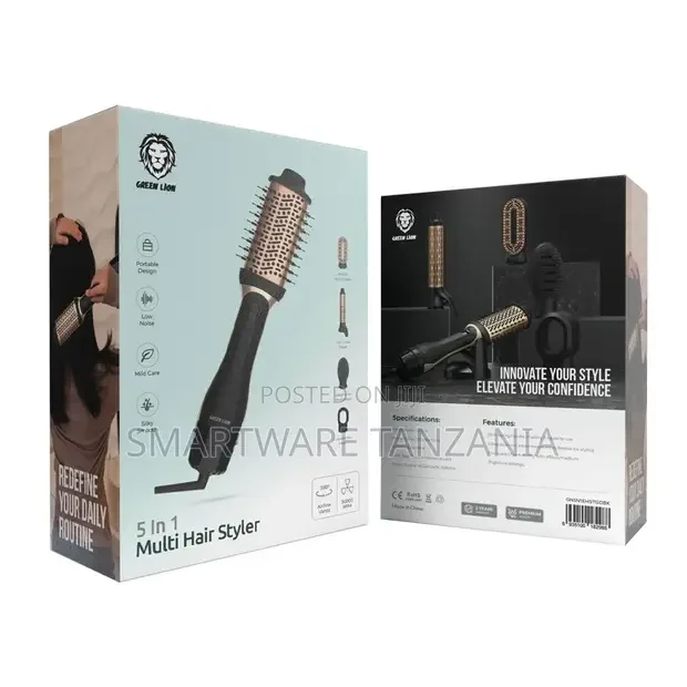 Green Lion 5 in 1 Multi Hair Styler - Gold Black