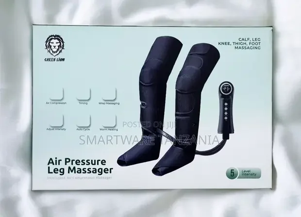Green Lion Air Pressure Leg Massager - Black