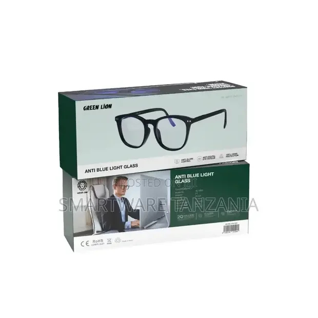 Green Lion Anti Glare Computer Glasses - Black