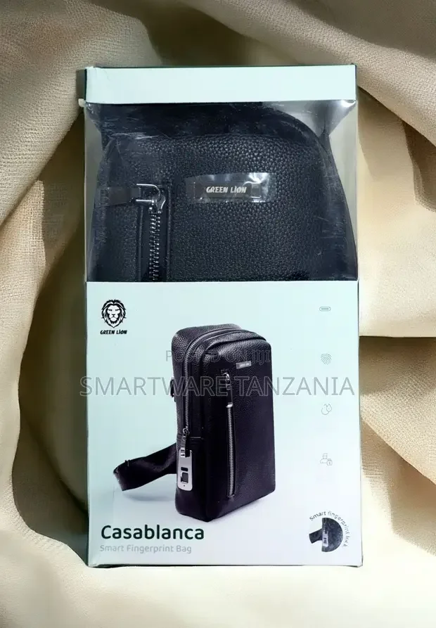 Green Lion Casablanca Smart Fingerprint Bag - Black