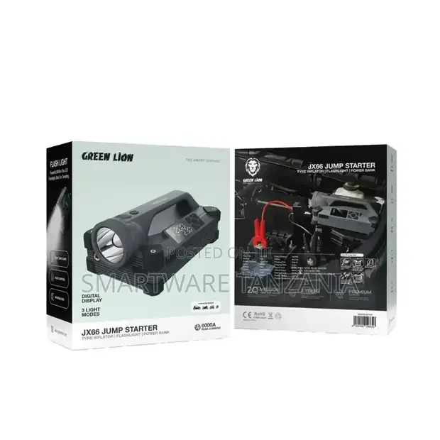 Green Lion Jx66 Jump Starter 24000mah - Gray