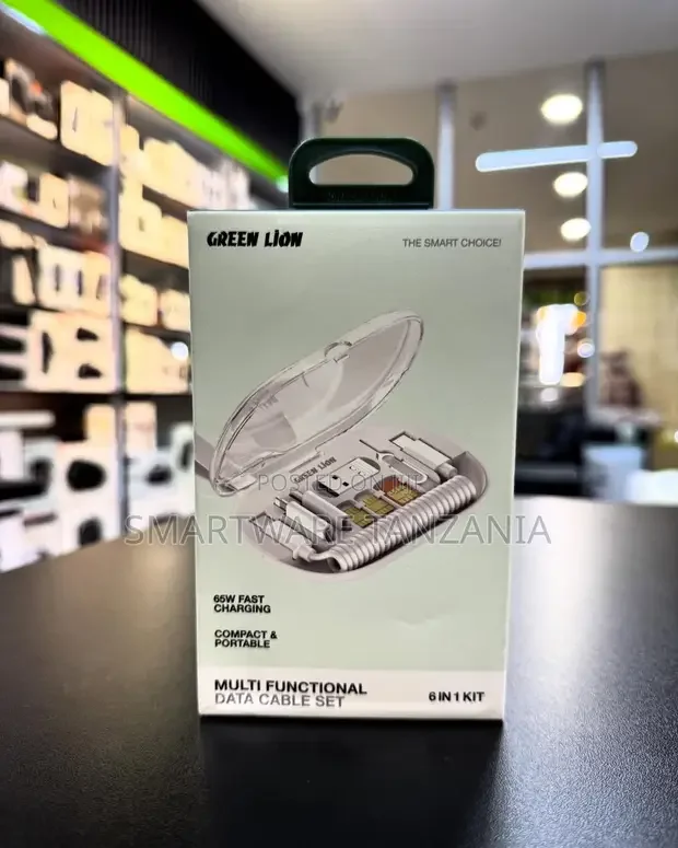 Green Lion Multi Functional Data Cable Set 65w Fast 6in1 Kit Portable