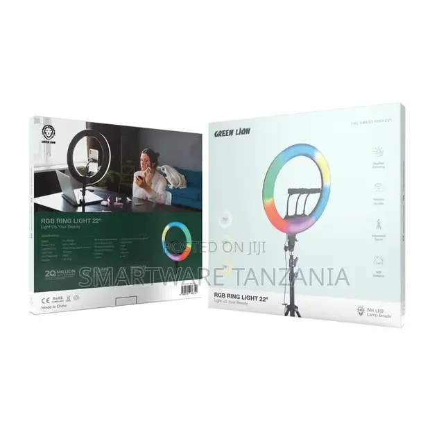 Green Lion RGB Ring Light 22 - Black