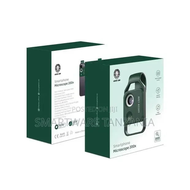 Green Lion Smartphone Microscope 200x - Green