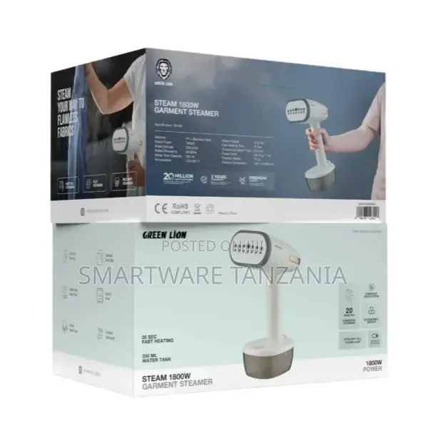 Green Lion Steam 1800w Garment Steamer - Beige