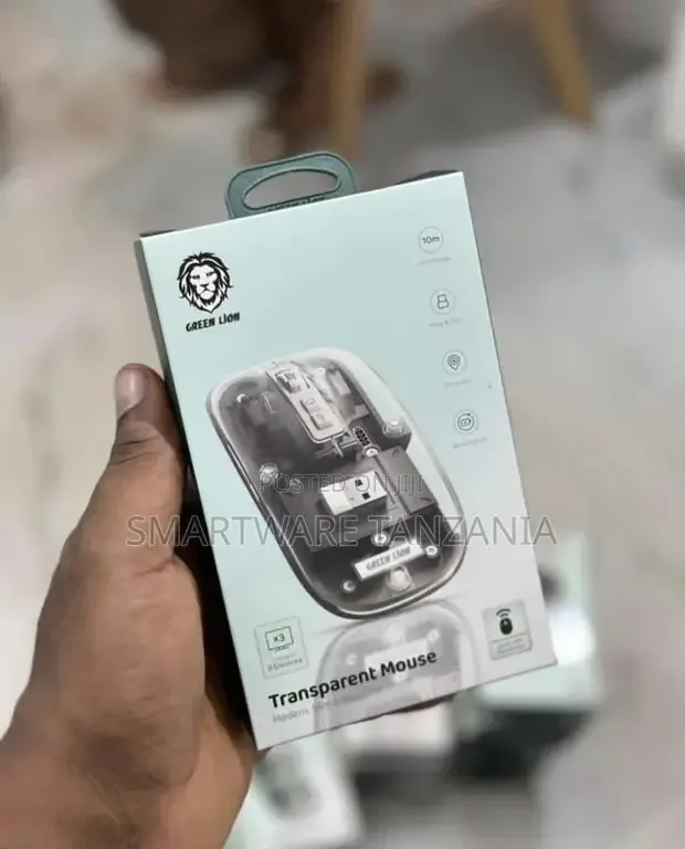Green Lion Transparent Mouse