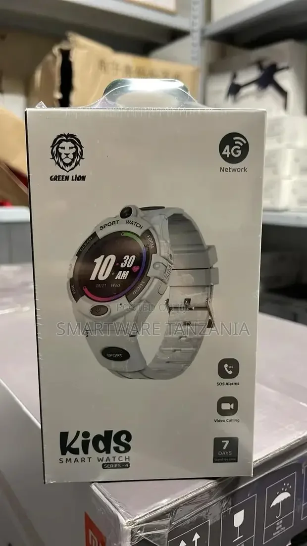 Green lion Kids Smart Watch Series-4 (White)
