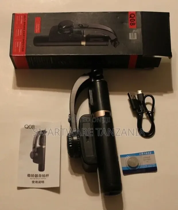 Handheld Gimbal Stabilizer With Bluetooth Shutter Tripod