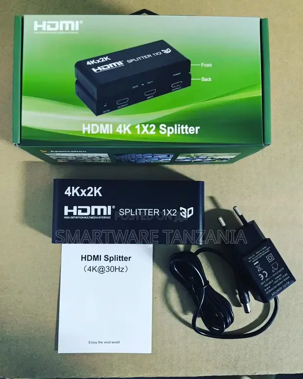 Hdmi 1x2 Splitter Distribute Video to 2 Displays