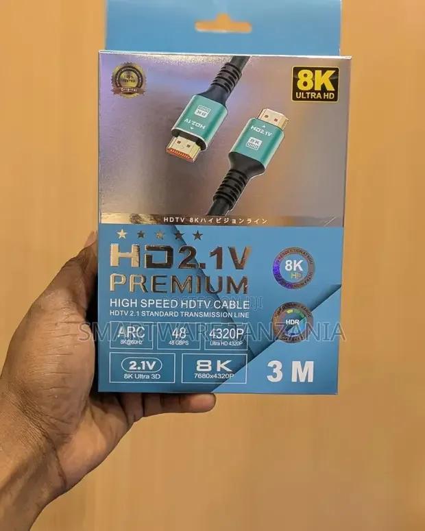 Hdmi 2.1 Cable Ultra Hd 3 Meter 48gbps HDR Arc High Speed