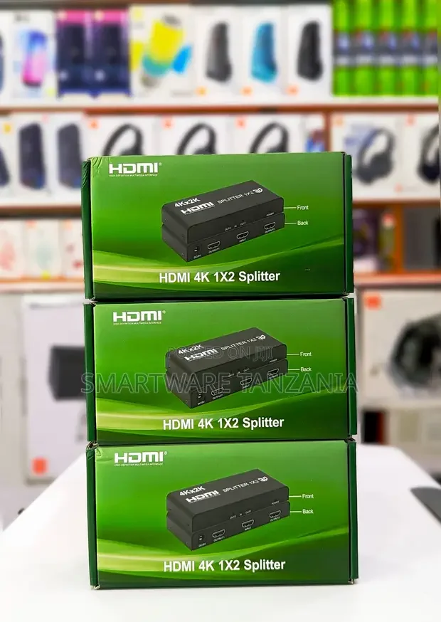 Hdmi Splitter 1x2 Ultra Hd Duplicate Signal to Two Displays