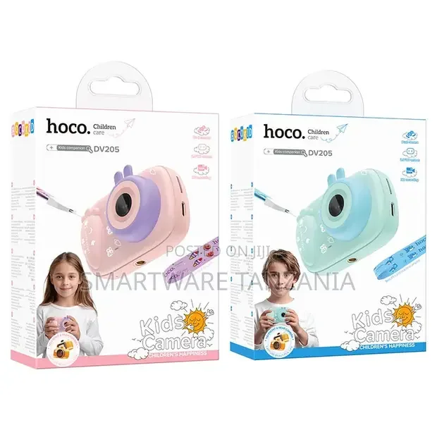 Hoco Dv205 Kids Camera Snail Shape Cute Digital Photography