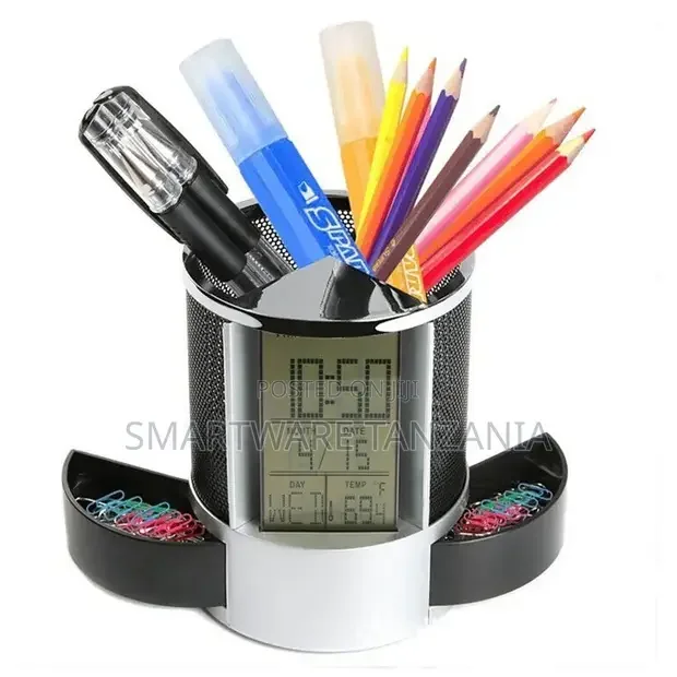Holder Stand Digital Alarm Clock Timer Temperature Display