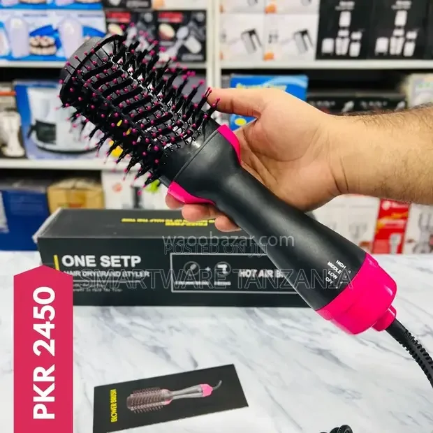 Hot Brush Hair Dryer Straightener Curler Styler Comb