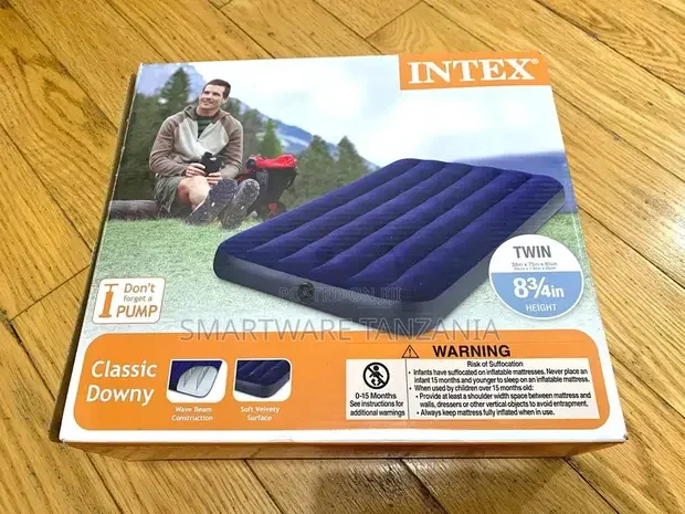Intex Twin Size Classic Downy Inflatable Airbed Mattress
